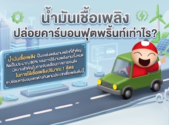 Taokaenoi participates in communicating greenhouse gas emissions from oil usage within the company